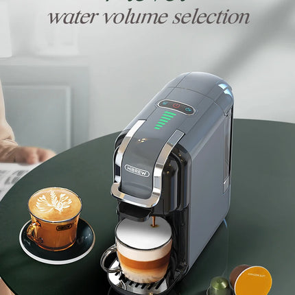HiBREW Multiple Capsule Coffee Machine, Hot/Cold Dolce Gusto Milk Nespresso Capsule ESE Pod Ground Coffee Cafeteria 20Bar 5 in 1