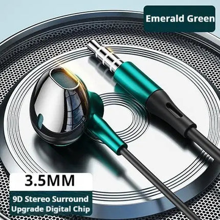 USB-C&3.5mm Headphones HiFi Bass Stereo Volume Control Headset In HD Mic Wired Earbuds For IPhone15-17/Samsung - product imag