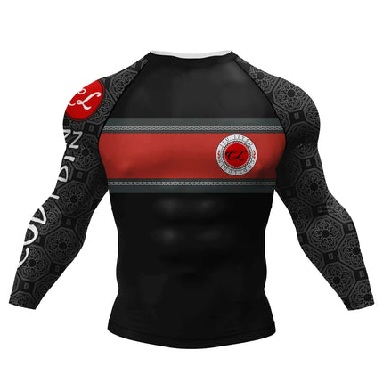 Cody Fluorescent  Unicorn Cool Jiu Jitsu BJJ Rash Guard Sublimation Long Sleeve Fitness Gym Sportswear High Elastic Tops