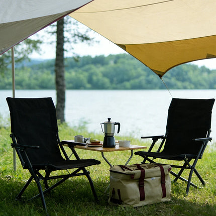 WESTTUNE Folding Outdoor Chair Portable High Back Lounging Chair Lightweight Camping Chair for Home Picnic Outdoor Furniture