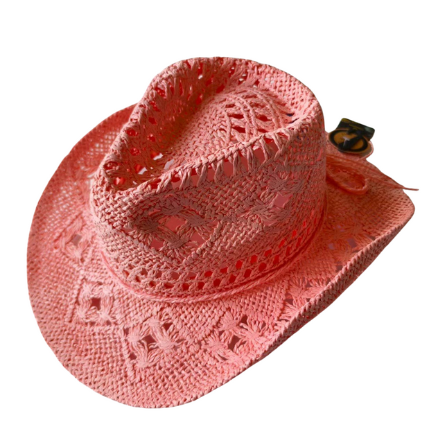 Cowgirl Straw Hat – Lightweight Western Style in 6 Colors