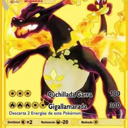 English Version Pokemon Metal Card Anime Figure Pikachu Charizard Mewtwo Battle Trading Game Collection Cards Model Toy Gifts