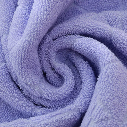 Lilac Cotton Towels Set - 1/4/6pcs 34x74cm/70x140cm Quick-Dry Thickened Bath Towels Embroidered for Adult Hotel Home Bathroom