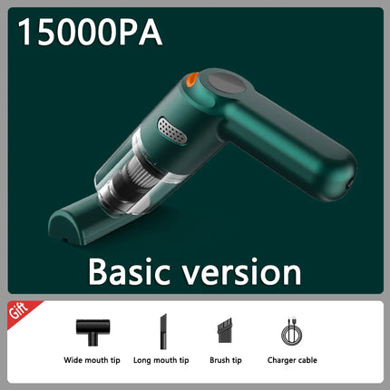 Wireless Mini Vacuum Cleaner 15000PA High Power 120W Cordless Handheld Robot Dust Blower for Car Home Pet Hair