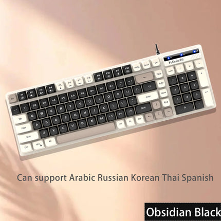 K-Snake KM100 Wired Fashion Keyboard and Mouse Set USB Laptop Office Universal Keyboard and Mouse Set - product image from BS