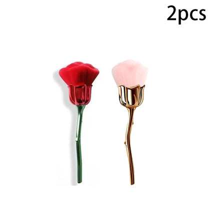 Rose-shaped Soft Brush For Manicure Nail Art Dust Brush Nail Dust Brush Gel Polish Dust Cleaning Nail Brushes Tool Nail Supplies