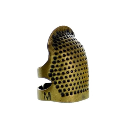 Adjustable Vintage Sewing Thimble, Handmade Non-slip Embroidery against Ring, Vintage Needle Presser Needle Hoop Finger Holder
