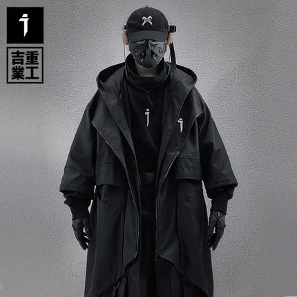 11 BYBB'S DARK Men Spring Jacket Windbreaker 2025 New Half Sleeve Function Coats Mens Loose Hooded Jackets Techwear