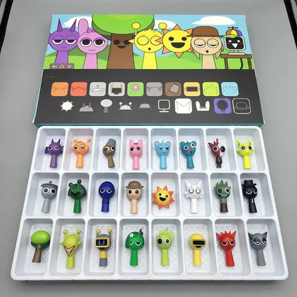 ==2025new 24pcs/48pcs Sprunki Figures Mode Toys Sprunki Incredi box Anime Action Figures Sprunki Game Cartoon