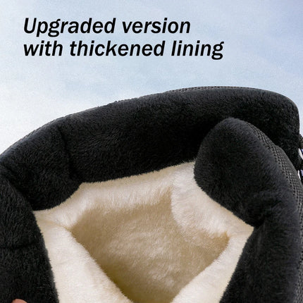 Womens Waterproof Winter Snow Boots Warm Shoes Furry Mid Calf Lightweight Walking Hiking Booties