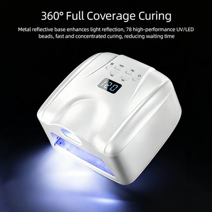 Dual-use UV LED Nail Dryer Smart Auto Sensor Nail Lamp Fast Curing Gel Drying Light Manicure Pedicure Lamp for Home Salon Tool