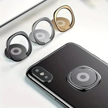 Ultra-thin Phone Stand Finger Ring Holder 360° Degree Rotation Folding Metal Phone Stand Mount Smartphone Holder for Phone
