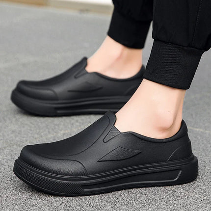 Men's Chef Shoes Anti Slip Oil Resistant Dirt Resistant Kitchen Shoes Work Shoes Quick Drying Rain Shoes Large Size Breath Clogs
