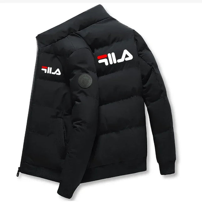 Neue Herren-Kurzjacke Herbst/Winter 2026, modische Outdoor-Freizeitjacke mit Stehkragen und Reißverschluss, wattierte Herrenjacke