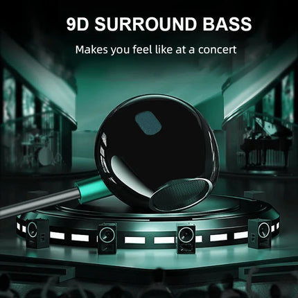 USB-C&3.5mm Headphones HiFi Bass Stereo Volume Control Headset In HD Mic Wired Earbuds For IPhone15-17/Samsung - product imag