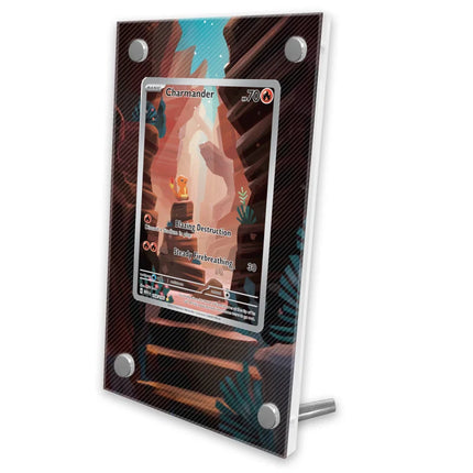 Pokemon Display Cards PTCG Reshiram Zekrom Charizard Espeon Latias SV11 151 Anime Game Expand Art Gifts Acrylic Protective Case