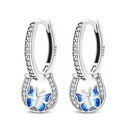 Orstarry 925 Sterling Silver Sparkling Wings Earrings Original Jewelry Drop Earrings Women Jewelry Party Trendy Anniversary Gift