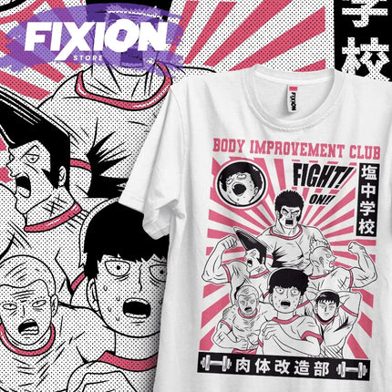 Mob Psycho 100 – Club de Fisioculturismo [MoradaAnime T Shirt Manga Gift For Anime Lover All Size Cotton
