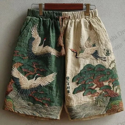 Men's Board Shorts Men Short Cartoon Samurai Cat Drink Animal 3d Hawaiian Beach Short Swim Trunk Swimsuit Sports Pant Boy Brief