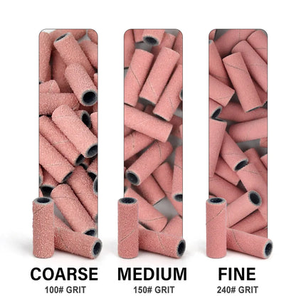 5000Pcs/Carton Nail Drill Bits Sets Pink 3mm Mini Sanding Bands Kits Manicure Accessories Tools