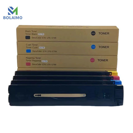 1PCS C700 Toner Cartridge For Xerox C75 J75 C700 High Print Volume Compatible High Quality Japan Toner BK:600G CMY:600G