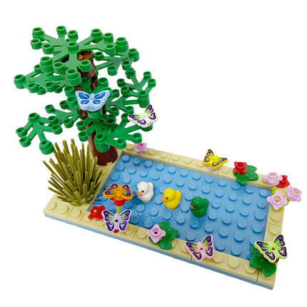 MOC Animal Scene Building Blocks Cats Dogs Sheep Pigs Chickens Eagle Parrots Dolphin Zoo Fram Accessories DIY Toys Bricks T14