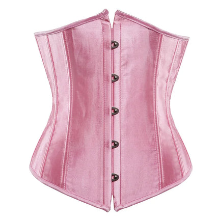 Black Corset Underbust Plus Size Sexy Women With Lacet Bodyshaper Costumes Cincher Ladies Burlesque Corselet Red Green Blue Pink