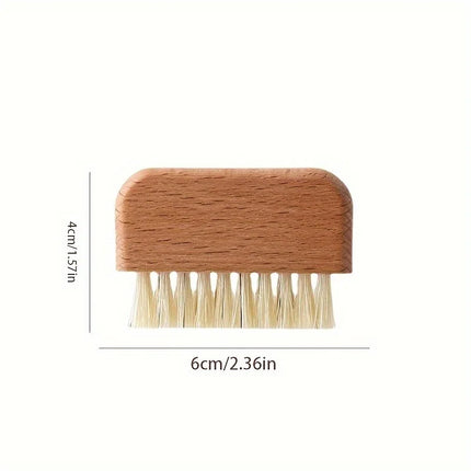 Nail Brush, Firm Nature Wooden Sisal Scrub Brush For Toes And Nails, Cleaning Nail Brush