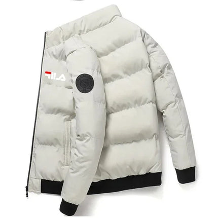 New 2026 Autumn/winter Men's Short Jacket, Fashionable Outdoor Casual Stand-up Collar Zipper Men's Cotton-padded Jacket