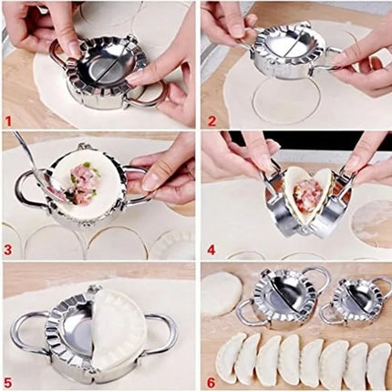 Tainless Steel Dumpling Maker Dumpling Skin Mold Ravioli Maker Press Pie Making Press Wrapper Pastry Maker Kitchen Accessories