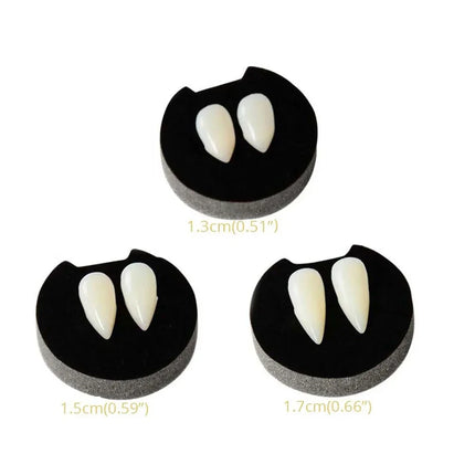 1-4Pcs Halloween Vampire Dentures Prop Halloween party Costume DIY Cosplay Props Decoration False Teeth With Dental Gum