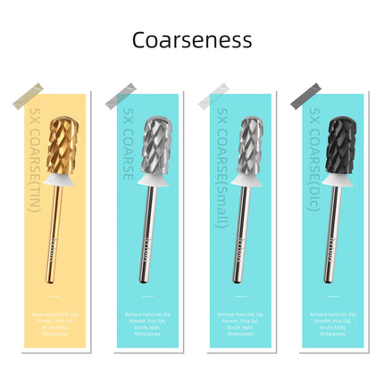 HYTOOS 5XC Safety Barrel Nail Drill Bits 3/32 Smooth Top Carbide Manicure Bit Remove Thick Gel Drills Accessories Supplier
