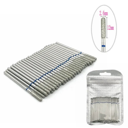 50pcs Diamond Nail Drill Cuticle Clean Bit Set Manicure Electric Cutter Bits Accessories Dead Skin Remove Tool