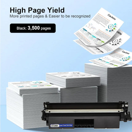 CF230X toner prints about 3,500 pages