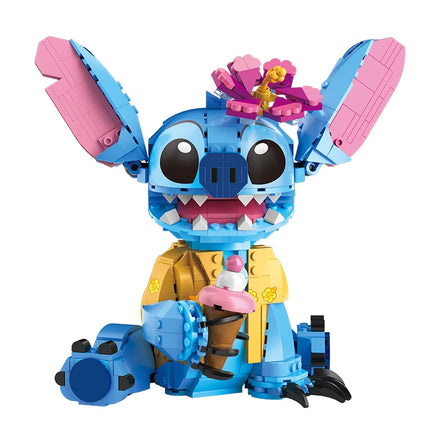 New Stitch Angel CP Building Blocks 2026- Large Piece Cartoon Toys with Moving Ears Kids Assembly Gift for  Boys Girls Birthday