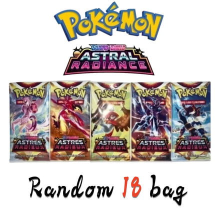 Random 18 bag Pokemon TCG Booster Pack Mega Evolution Ascended Heroes English Version Cards Per Pack Rare Trading Cards