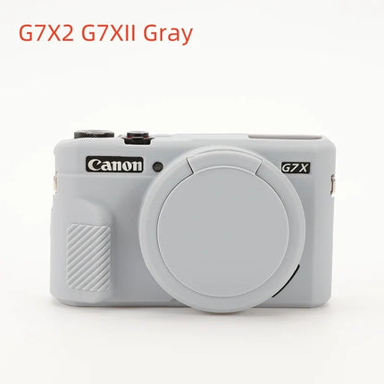 Camera Soft Silicone Skin Cover For Canon G7XII G7X2 G7X Mark 2 G7X3 Body Rubber Case Bag For G7 X Mark III With Lens Protector