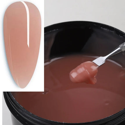 MSHARE 250g Clear Acrylic Gel Hard Gel For Nail Extension Pink Nude White Acrygel Hema TPO Free Builder Nail Gel French Nail Art