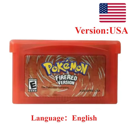 GBA Game Pokemon Series 32 Bit Video Game Cartridge Console Card Pokemon Emerald Ruby FireRed LeafGreen Sapphire Multi-language
