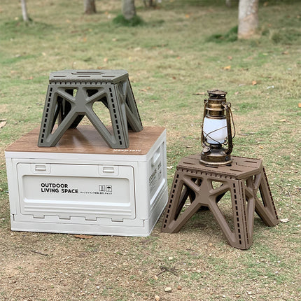 Portable Folding Chair High Load Bearing Durable Foldable Small Stool for Indoor/Outdoor Use, Camping, Hiking, Fishing, BBQ