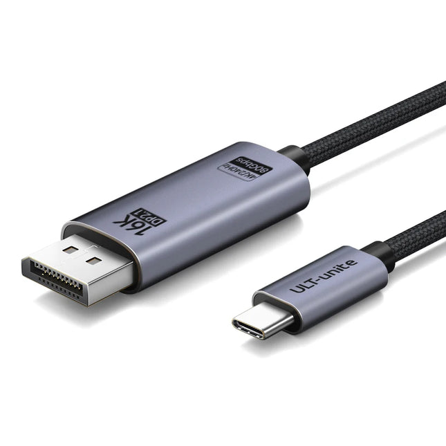 16K USB C to DP Bidirectional Cable 8K120Hz 4K240Hz DisplayPort 2.1 to Type-C Adapter Cord