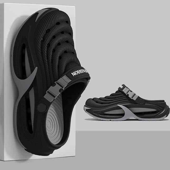 Outdoor Beach Thick Bottom Sandals Men Summer Eva Soft Sole Platform Clogs Men Comfortable Non Slip Sport Sandals - product i