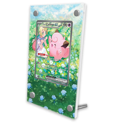 Pokemon Display Cards PTCG Reshiram Zekrom Charizard Espeon Latias SV11 151 Anime Game Expand Art Gifts Acrylic Protective Case