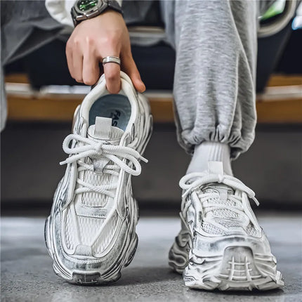 Platform Sneakers Men Breathable Casual Shoes For Men Summer Sport Shoes Male Street Style Shoes Male