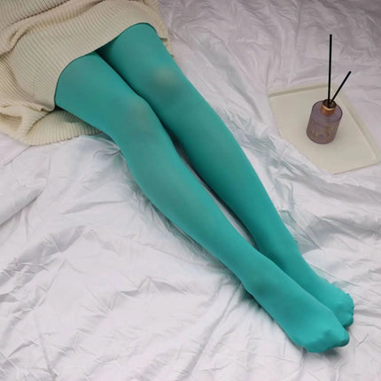 Spring Autumn 25 Candy Color Sexy Tights For Women Plus Size High Elasticity Pantyhose NO Transparent Beautiful legs Stockings