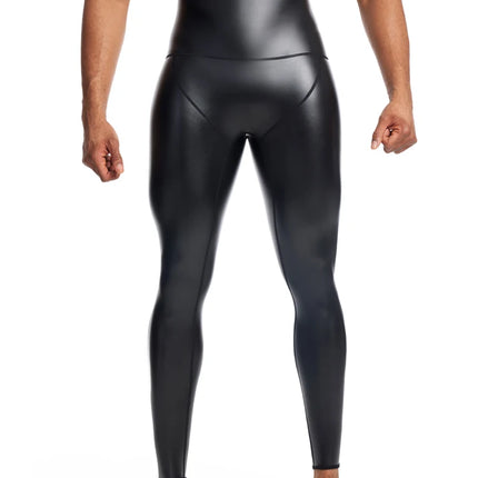 High Waist Leather Pants Slim PU Pants Men Trousers Big Size S-4XL New Black Cowboy Men's Leather Pants Motorcycle Riding Pants