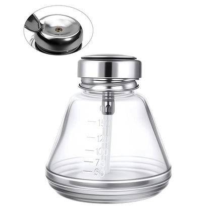 180ml Nail Glass Bottle Press Funnel Press Type Alcohol Bottle Nail Remover Water Empty Bottle Cleaning Liquid Hydraulic Supplie