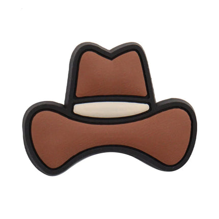 Single Sale 1pcs PVC Social Woker Epic Man Don't Be An Idiot Assistant Friends False Office Shoe Charms Accessories Decorations 