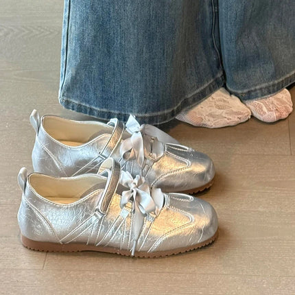 Flats Sport Shoes Running Walking Lace Up Shoes Woman Summer 2026 New Shallow Ballet Shoes Comfort Mujer Zapatos