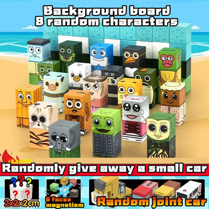 94pcs children's magnetic building blocks - Brainrot character DIY toys and Tung Sahur&Turarero STEM educational creativity